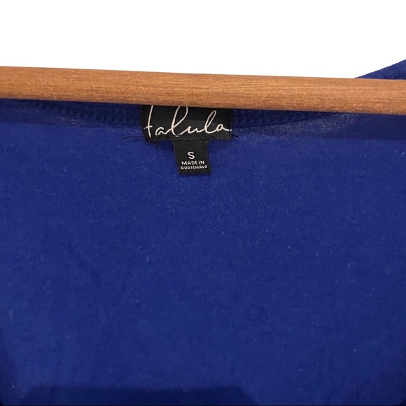 Talula Cropped Tank With Pocket Size S Royal Blue - Picture 4 of 6